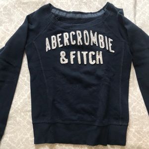Navy blue Abercrombie and Fitch crewneck sweater